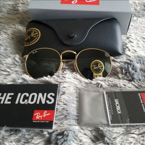 Brand New Authentic Ray-Ban Round Metal Sunglasses